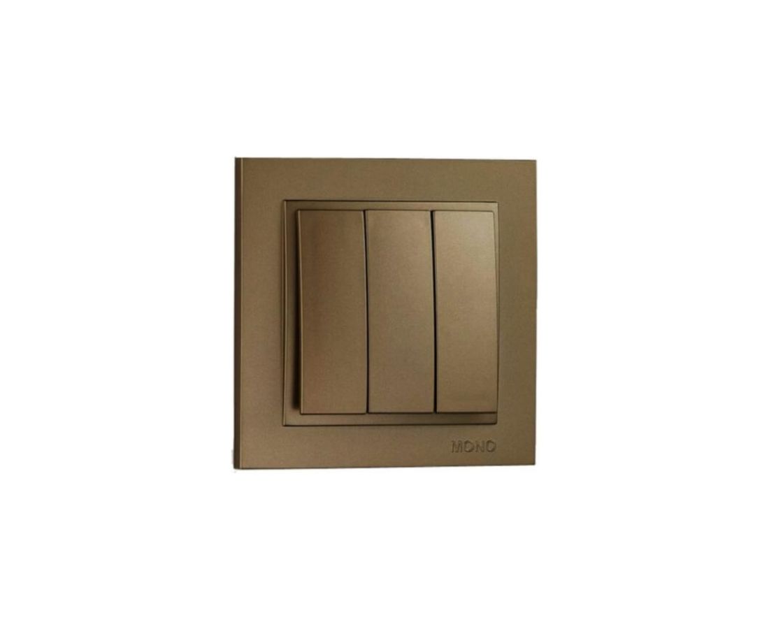ჩამრთველი სამიანი DESPINA Bronze - 102-232322-114 — როზეტები და ჩამრთველები